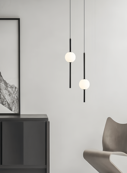 Nordic Black Pendant Light | Postmodern Illumination