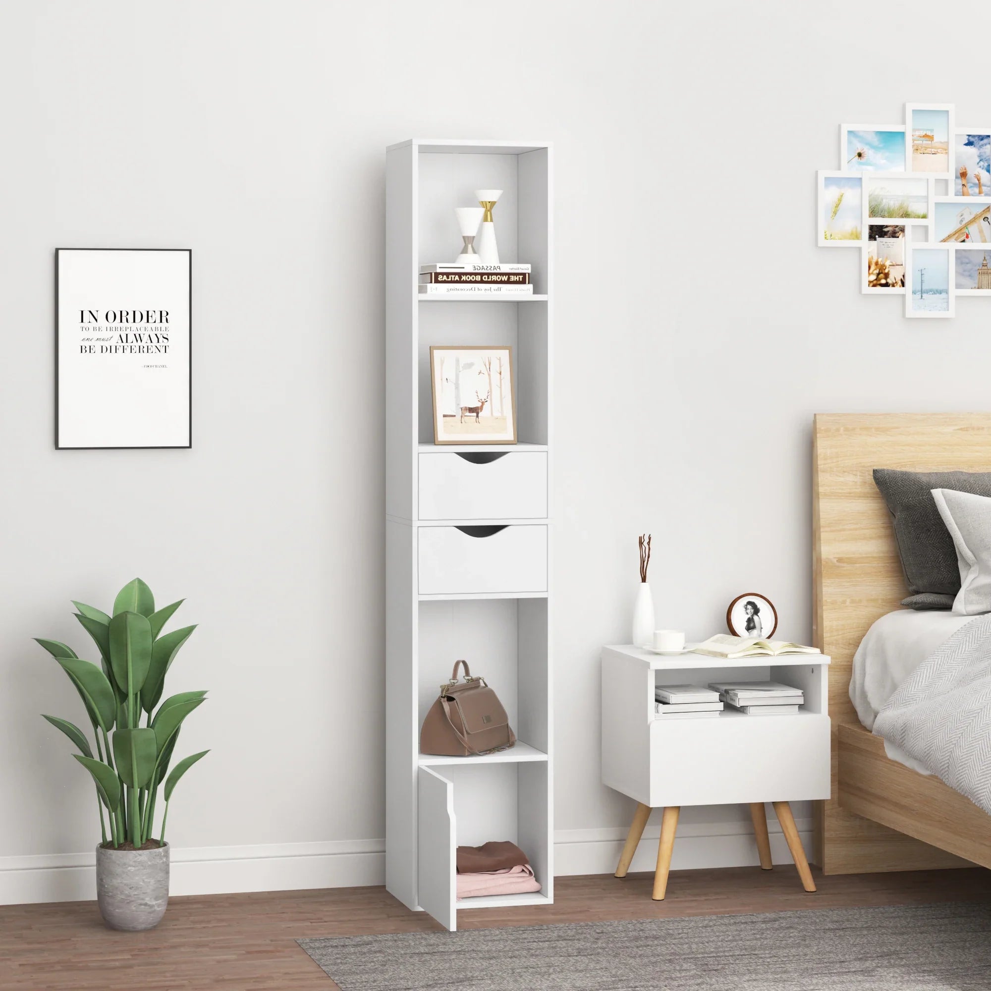 Corner Shelf Unit with Drawers: Maximize Space &amp; Style in Your Home