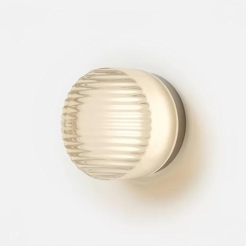 Acrylic Round Lounge Wall Lights - Amber, Clear, Smoke Shades