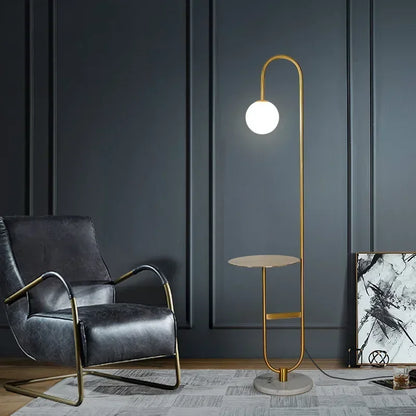 Funky Floor Lamp with Table | Modern Design Lighting