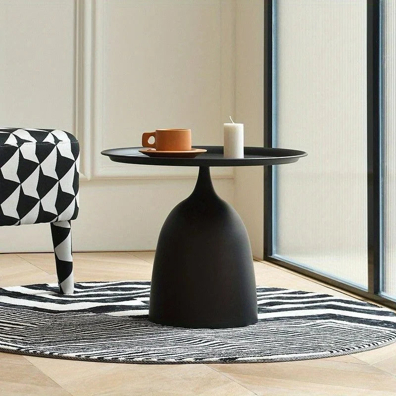 Contemporary Round Side Table: Sleek Design Meets Functionality