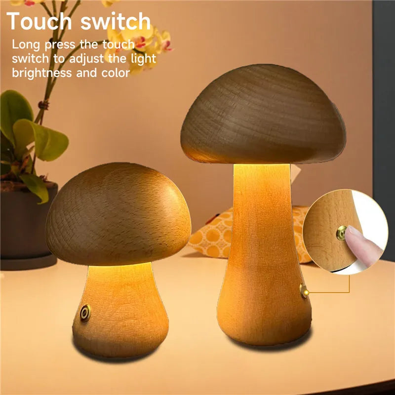 Cute Mushroom Night Light | Whimsical Bedroom Décor