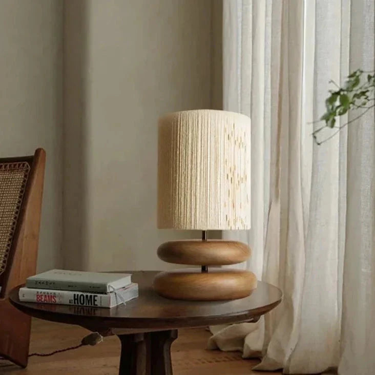 Japanese Style Wood Table Lamp | Embrace Serene Illumination