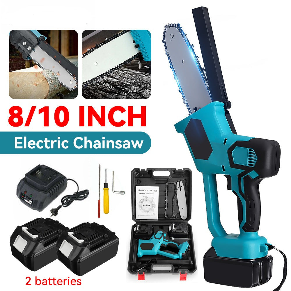 8&quot; &amp; 10&quot; Electric Cordless Chainsaw with 2x Batteries