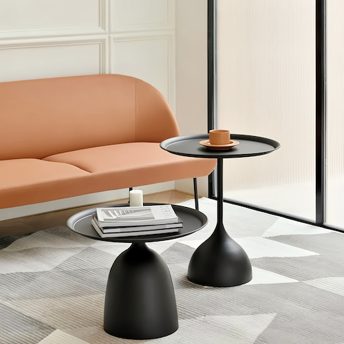 Contemporary Round Side Table: Sleek Design Meets Functionality